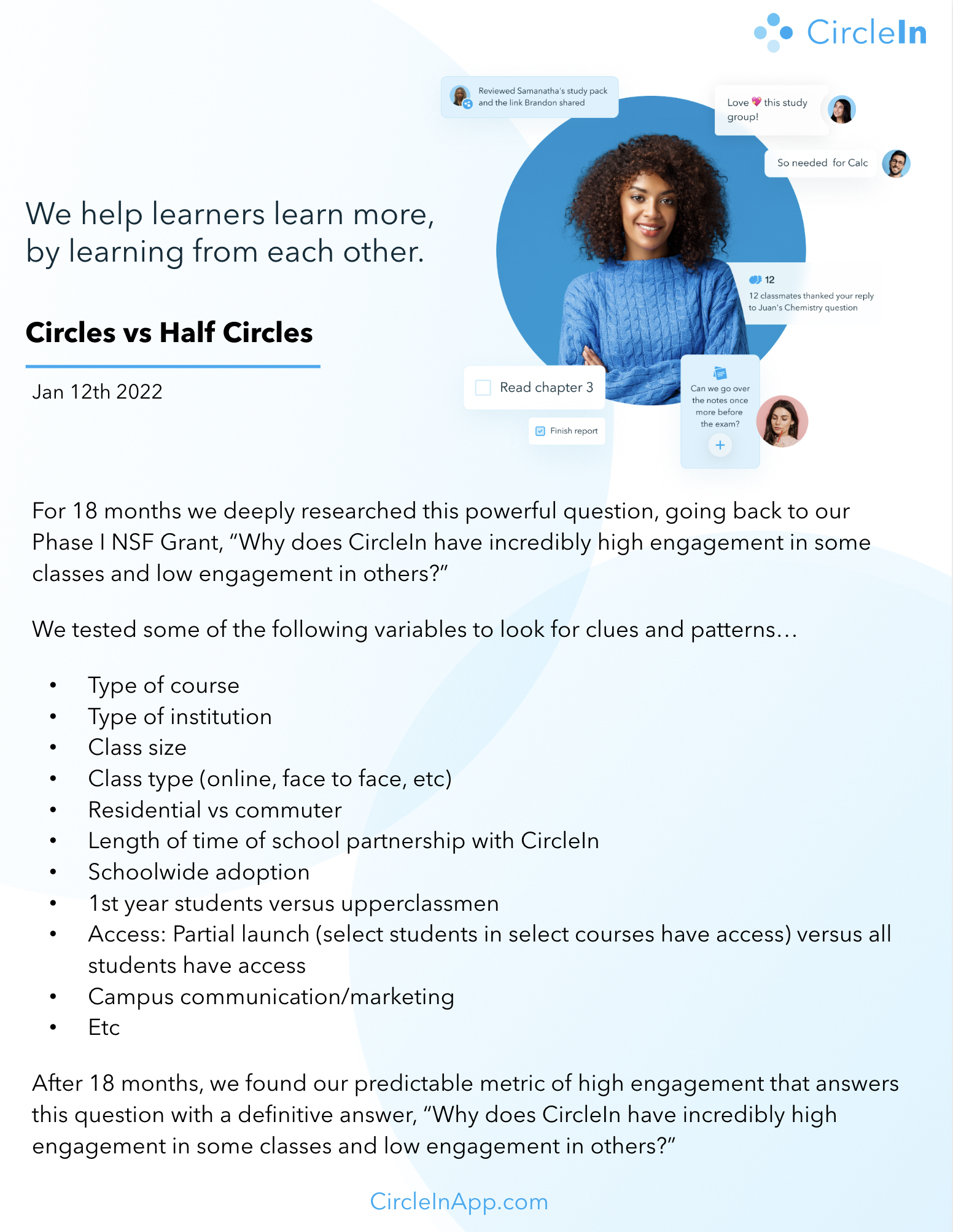 CircleIn Half to Full Circles Mission