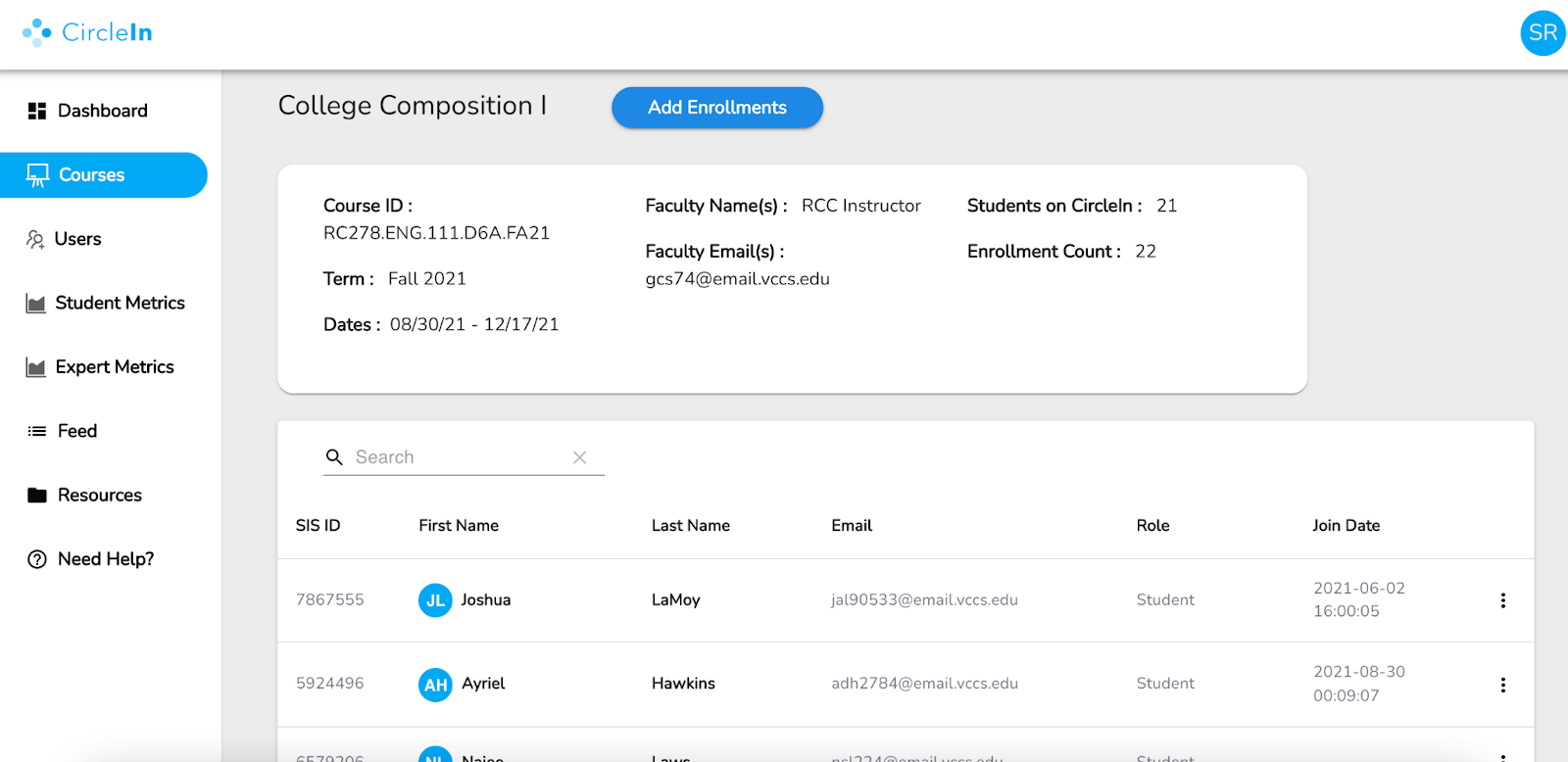 add enrollment